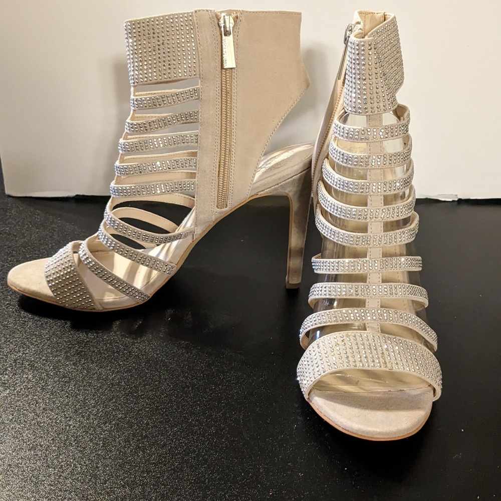 Vince Camuto Katal Rhinestone suede stiletto Heels